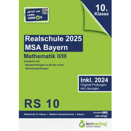 Original-Prüfungen Realschule Bayern 2025 Mathematik II/III