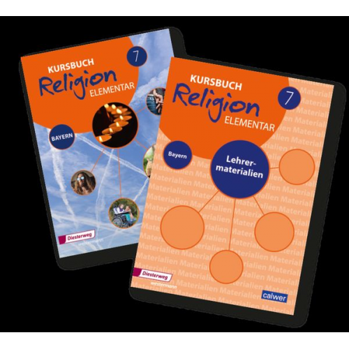 Kombi-Paket: Kursbuch Religion Elementar 7 - Ausgabe für Bayern. Schulbuch 7 und Lehrermaterial 7