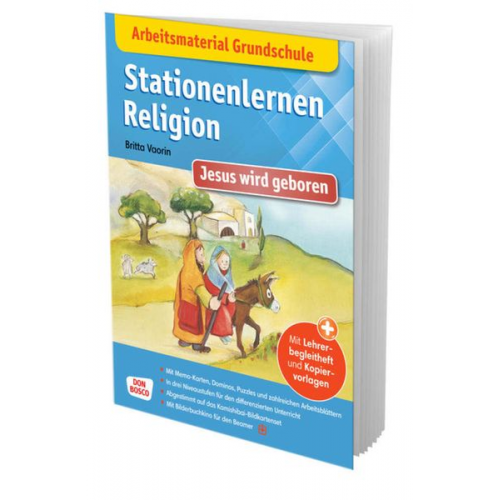 Britta Vaorin - Arbeitsmaterial Grundschule. Stationenlernen Religion: Jesus wird geboren