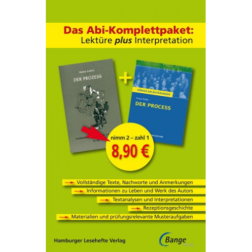 Franz Kafka - Der Prozess – Das Abi-Komplettpaket: Lektüre plus Interpretation.