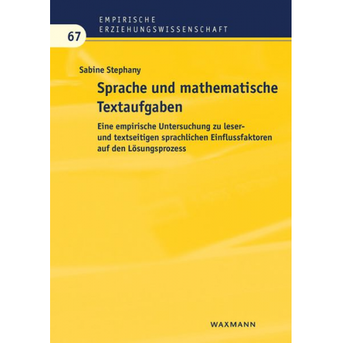 Sabine Stephany - Sprache und mathematische Textaufgaben