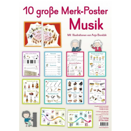 Redaktionsteam Verlag an der Ruhr - 10 große Merk-Poster Musik