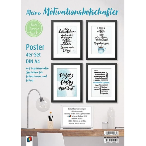 Redaktionsteam Verlag an der Ruhr - Meine Motivationsbotschafter "live - love - teach" Poster