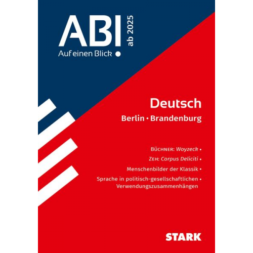 STARK Abi - auf einen Blick! Deutsch Berlin/Brandenburg ab 2025