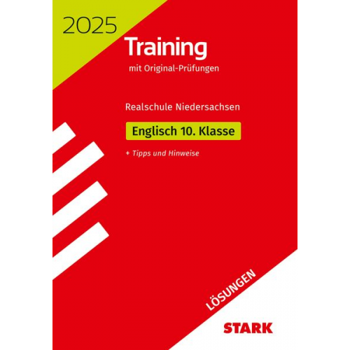 STARK Lösungen zu Original-Prüfungen und Training Abschlussprüfung Realschule 2025 - Englisch - Niedersachsen