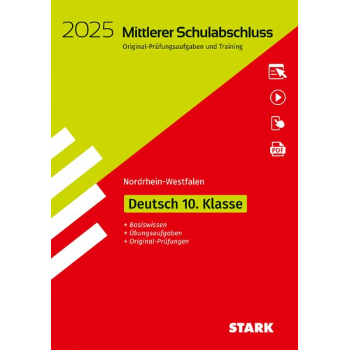 STARK Original-Prüfungen und Training - Mittlerer Schulabschluss 2025 - Deutsch - NRW