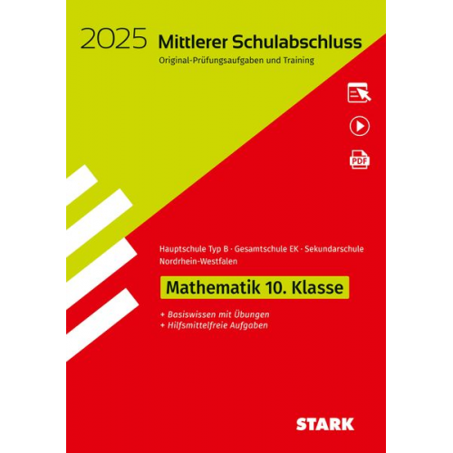 STARK Original-Prüfungen und Training - Mittlerer Schulabschluss 2025 - Mathematik - Hauptschule Typ B/ Gesamtschule EK/ Sekundarschule - NRW