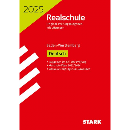 Anja Engel Franziska Schnurrer - STARK Original-Prüfungen Realschule 2025 - Deutsch - BaWü