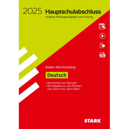 STARK Original-Prüfungen und Training Hauptschulabschluss 2025 - Deutsch 9. Klasse - BaWü