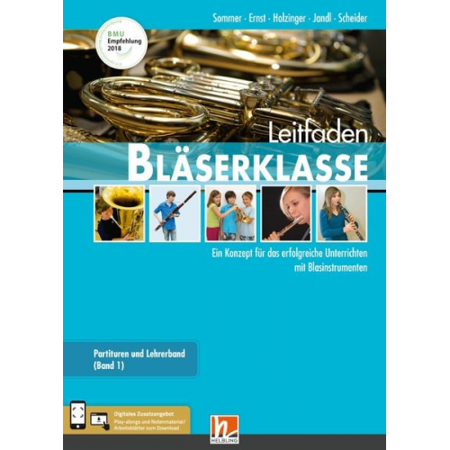 Bernhard Sommer Klaus Ernst Jens Holzinger Manuel Jandl Dominik Scheider - Leitfaden Bläserklasse. Lehrerband 1 und 2