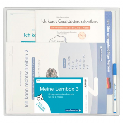 Sternchenverlag GmbH Katrin Langhans - Meine Lernbox 3 - Deutsch - Fit für das 3. Schuljahr