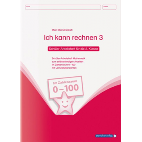 Sternchenverlag GmbH Katrin Langhans - Ich kann rechnen 3. Schüler-Arbeitsheft für die 2. Klasse