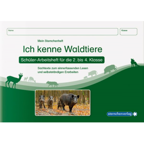 Sternchenverlag GmbH Katrin Langhans - Ich kenne Waldtiere - Schülerarbeitsheft für die 2. bis 4. Klasse