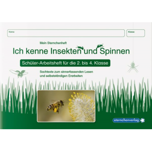 Sternchenverlag GmbH Katrin Langhans - Ich kenne Insekten und Spinnen - Schülerarbeitsheft Kl 2/4