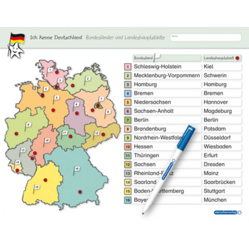 Sternchenverlag GmbH Katrin Langhans - Ich kenne Deutschland - Bundesländer und Landeshauptstädte