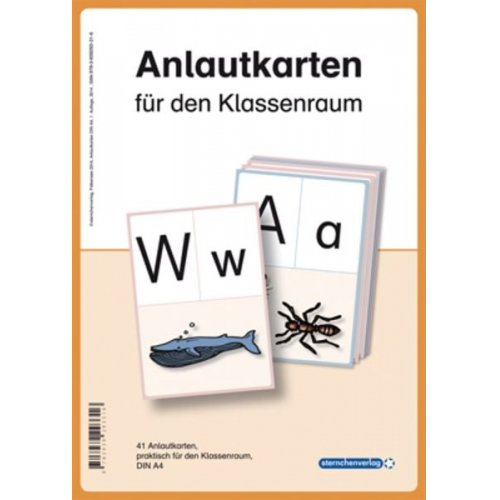 Sternchenverlag GmbH - Anlautkarten für den Klassenraum. Druckschrift