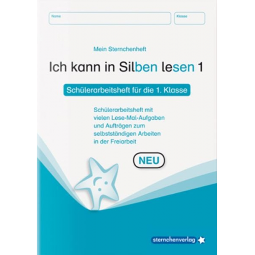 Sternchenverlag GmbH Katrin Langhans - Ich kann in Silben lesen 1 Schülerarbeitsheft für die 1. Klasse