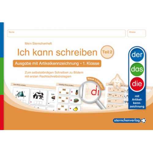 Sternchenverlag GmbH Katrin Langhans - Ich kann schreiben Teil 2 - Ausgabe mit Artikelkennzeichnung 1. Klasse