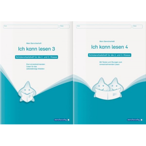 Sternchenverlag GmbH Katrin Langhans - Ich kann lesen 3&4 - 2 Schülerarbeitshefte für die 2. und 3. Klasse