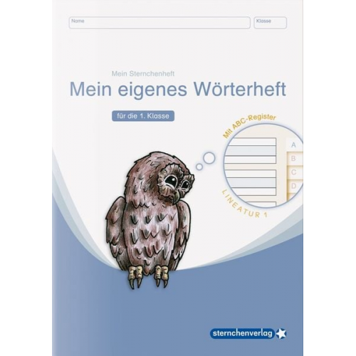 Sternchenverlag GmbH Katrin Langhans - Mein eigenes Wörterheft - Lineatur 1 mit seitlichem ABC-Register