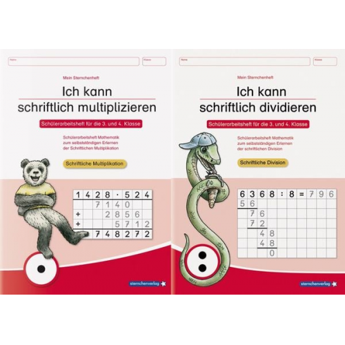 Sternchenverlag GmbH Katrin Langhans - Ich kann schriftlich multiplizieren und dividieren - 2 Arbeitshefte im Set