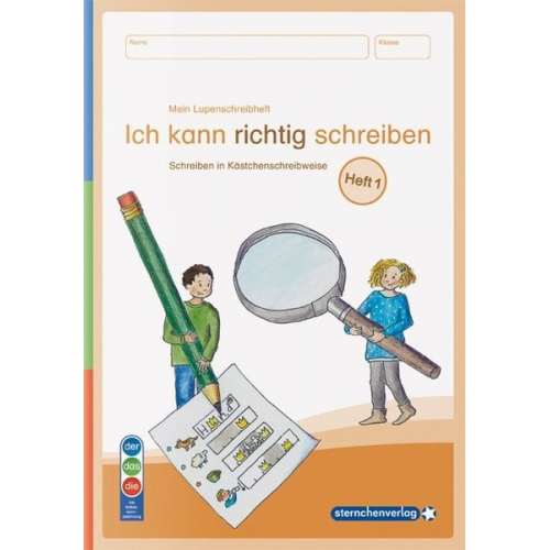 Sternchenverlag GmbH Katrin Langhans - Mein Lupenschreibheft 1 - Ich kann richtig schreiben - Ausgabe mit Artikelkennzeichnung (DaZ)