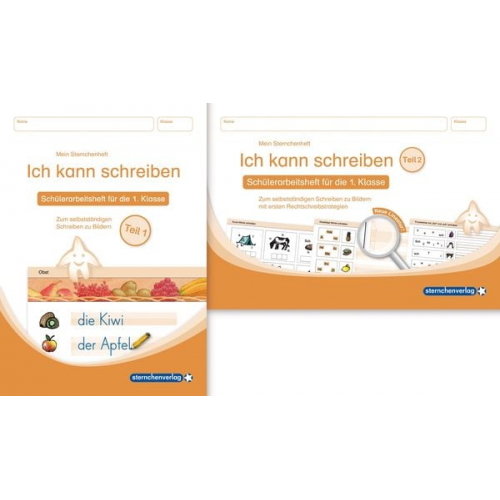 Sternchenverlag GmbH Katrin Langhans - Ich kann schreiben Teil 1 und 2 im Set - Schülerarbeitshefte für die 1. Klasse