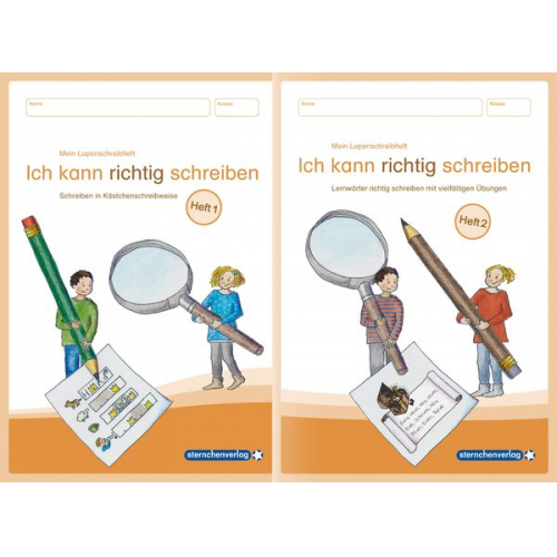 Sternchenverlag GmbH Katrin Langhans - Mein Lupenschreibheft 1 und 2 - Ich kann richtig schreiben -