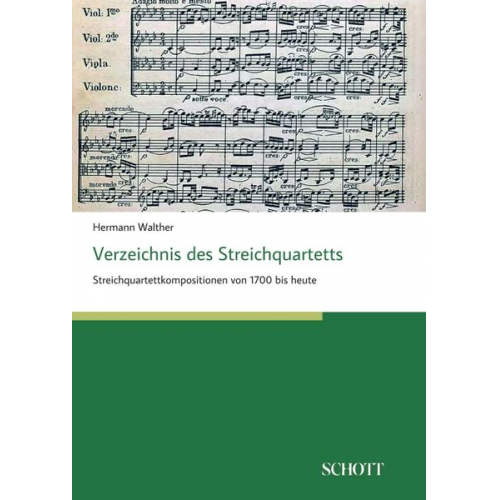 Hermann Walther - Verzeichnis des Streichquartetts