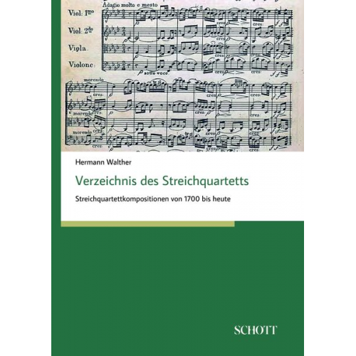 Hermann Walther - Verzeichnis des Streichquartetts