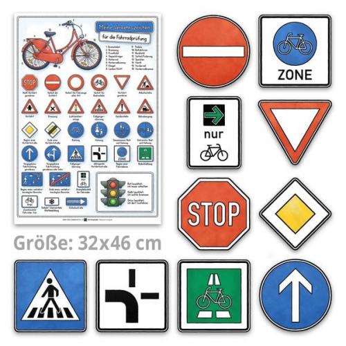 E&Z-Verlag GmbH - Meine Verkehrszeichen für die Fahrradprüfung- mit den neuen Verkehrszeichen