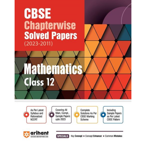 Laxman Prasad Sagar Verma - CBSE Chapterwise Solved Papers 2023-2011 Mathematics Class 12th