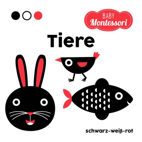 Tiere schwarz-weiß-rot (Baby Montessori)