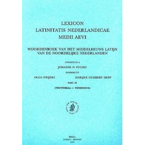 C. Fuchs O. Weijers M. Gumbert-Hepp - Lexicon Latinitatis Nederlandicae Medii Aevi, Fascicle 62