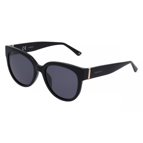 Nina Ricci NRISNR261 Damen-Sonnenbrille Vollrand Butterfly Kunststoff-Gestell, schwarz