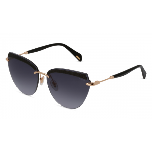 Police POISPLD38 Damen-Sonnenbrille Randlos Butterfly Metall-Gestell, gold