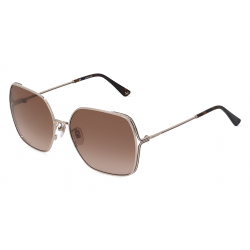 Nina Ricci NRISNR301 Damen-Sonnenbrille Vollrand Achteckig Metall-Gestell, silber