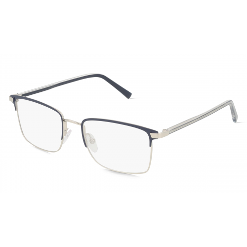 Sting STGVST428 Herren-Brille inkl. Gläser Vollrand Eckig Metall-Gestell 53mm/19mm/145mm, silber