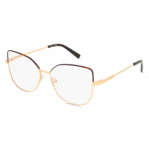 Sting STGVST432 Damen-Brille inkl. Gläser Vollrand Eckig Metall-Gestell 53mm/14mm/135mm, pink