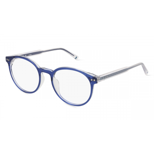 Sting STGVST425 Unisex-Brille inkl. Gläser Vollrand Panto Kunststoff-Gestell 50mm/19mm/145mm, blau