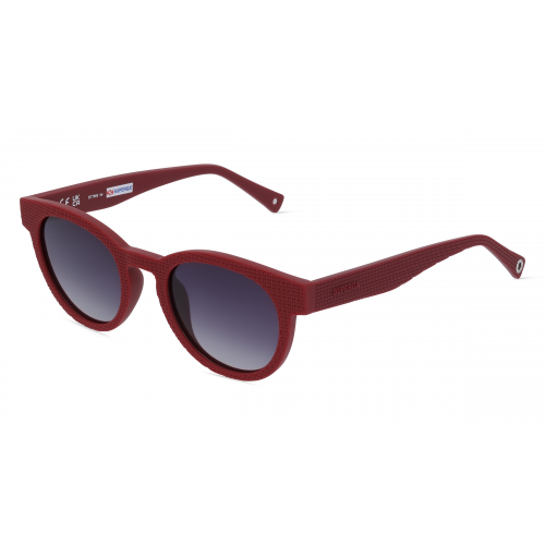 Sting STGSST436 Unisex-Sonnenbrille Vollrand Panto Kunststoff-Gestell, rot