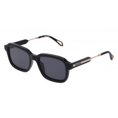 Zadig & Voltaire Z&VSZV335 Herren-Sonnenbrille Vollrand Eckig Kunststoff-Gestell, schwarz