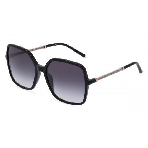 Escada ESCSESD48 Damen-Sonnenbrille Vollrand Eckig Kunststoff-Gestell, schwarz