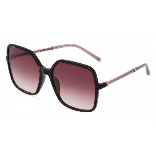 Escada ESCSESD48 Damen-Sonnenbrille Vollrand Eckig Kunststoff-Gestell, braun