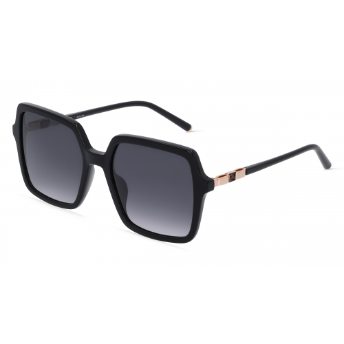 Escada ESCSESD46 Damen-Sonnenbrille Vollrand Eckig Kunststoff-Gestell, schwarz