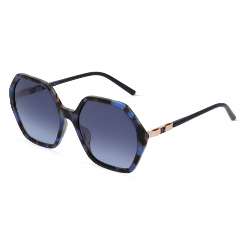 Escada ESCSESD47 Damen-Sonnenbrille Vollrand Achteckig Kunststoff-Gestell, braun