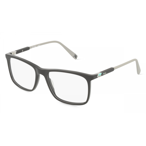 Fila FIAVFI486L Unisex-Brille inkl. Gläser Vollrand Eckig Kunststoff-Gestell 51mm/16mm/145mm, grau