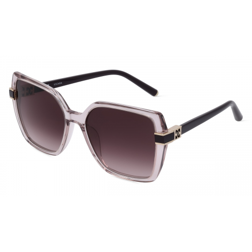 Escada ESCSESD90 Damen-Sonnenbrille Vollrand Eckig Kunststoff-Gestell, braun