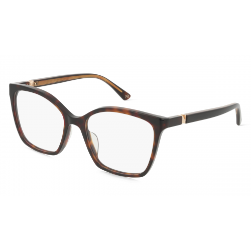 Nina Ricci NRIVNR350 Damen-Brille inkl. Gläser Vollrand Eckig Kunststoff-Gestell 53mm/17mm/140mm, braun