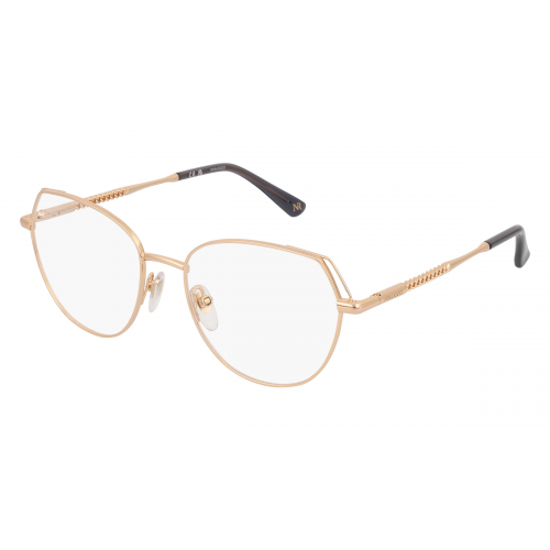 Nina Ricci NRIVNR353 Damen-Brille inkl. Gläser Vollrand Eckig Metall-Gestell 52mm/17mm/135mm, pink